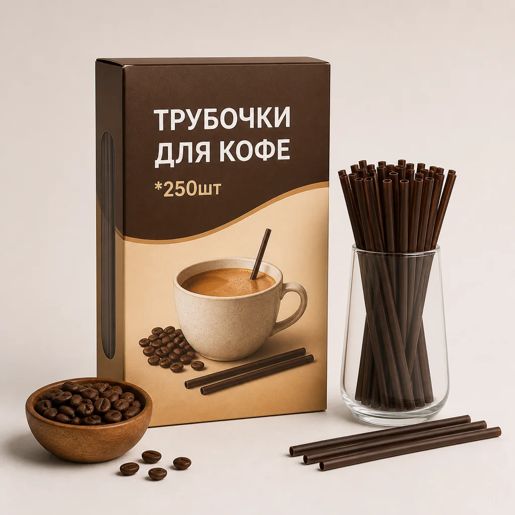 Трубочки для кофе *250шт