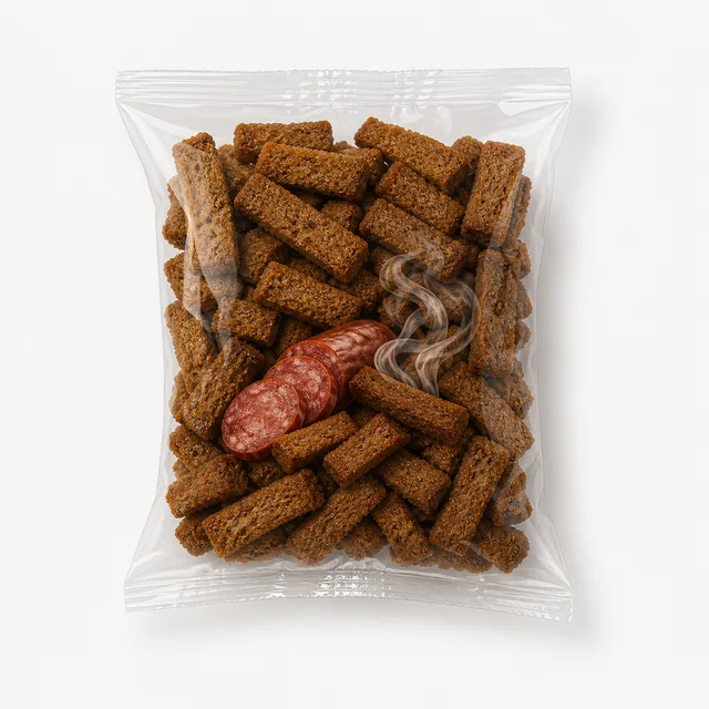 Сухарики "Gross" со вкусом копченой колбаски 40г (Россия)