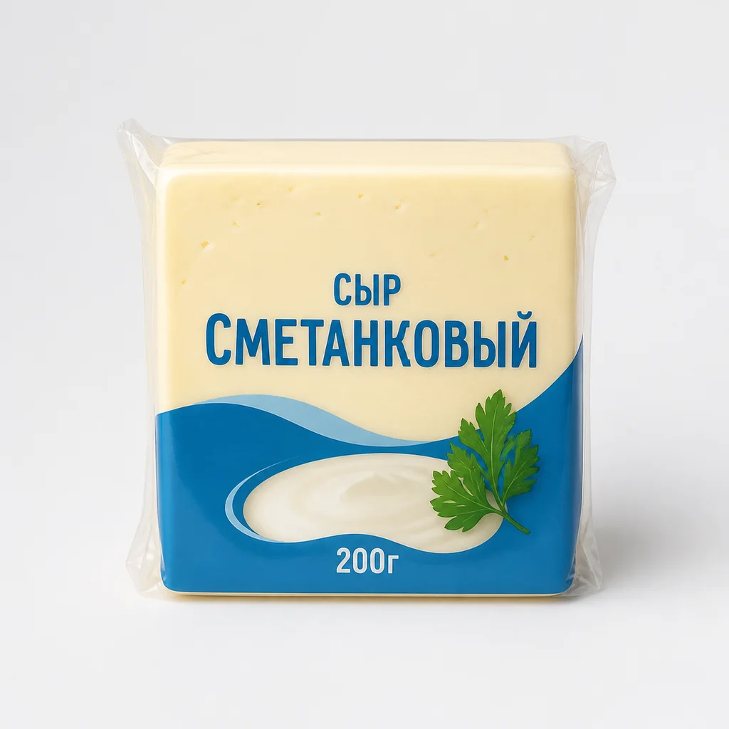 ЗП "ФАС" Сыр Сметанковый 200г (Россия)