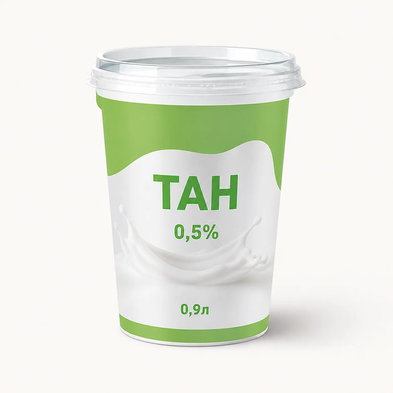 AI-иллюстрация Migka AI — Продукт кисломолочный "Новатор" Тан 0,5% 0,9л (Россия)