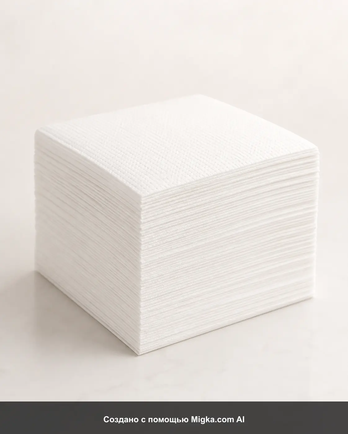 AI-визуализация: Soffione Салфетки столовые 2 ply 24*24 100 шт. Создано с помощью Migka.com AI