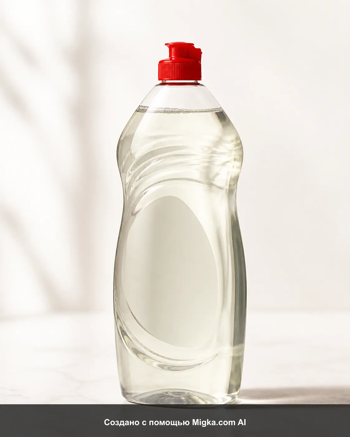 AI-визуализация: FAIRY Средство для мытья посуды Pure & Clean 900мл. Создано с помощью Migka.com AI