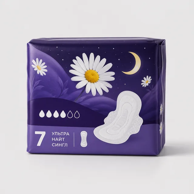 Прокладки Naturella Ультра Найт Сингл Camomile 7шт